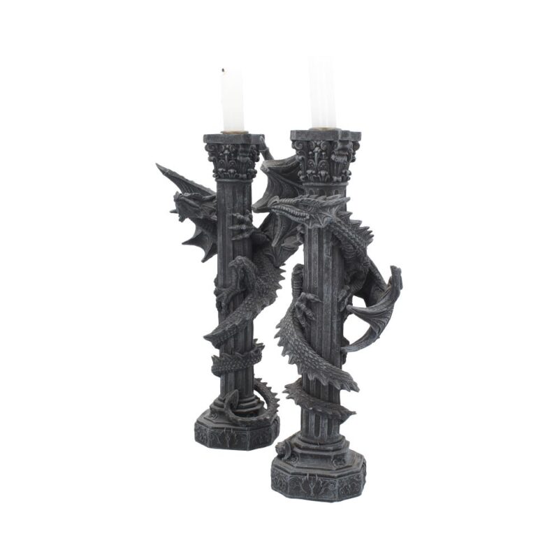 Guardians of the light Dragon Candle Holders (Set of 2) 28cm Candles & Holders 3