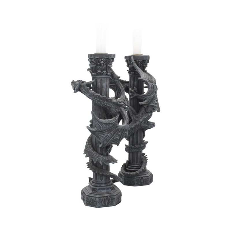 Guardians of the light Dragon Candle Holders (Set of 2) 28cm Candles & Holders 5