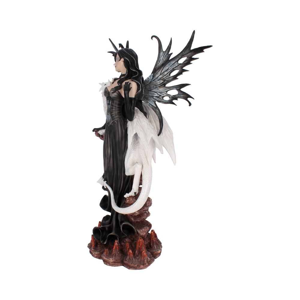 Isabelle 57cm Dark Fairy and White Dragon Figurine Figurines Large (30-50cm) 2