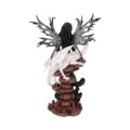 Isabelle 57cm Dark Fairy and White Dragon Figurine Figurines Large (30-50cm) 8