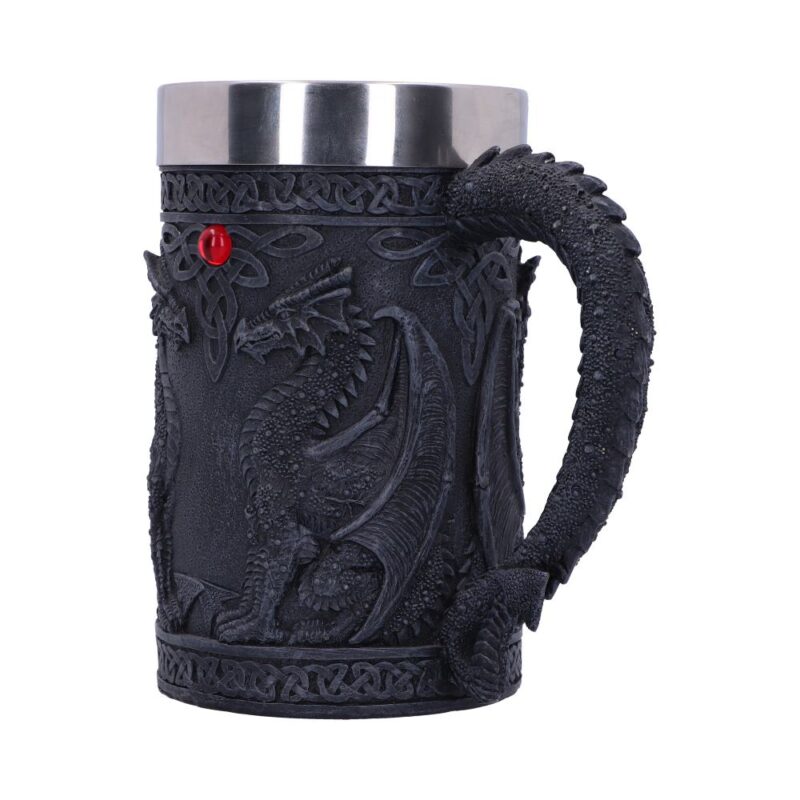 Black Wing Celtic Dragon Tankard Mug Homeware 5