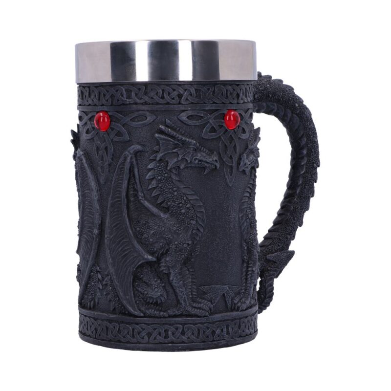 Black Wing Celtic Dragon Tankard Mug Homeware 7