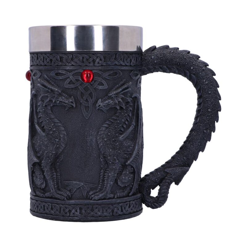 Black Wing Celtic Dragon Tankard Mug Homeware