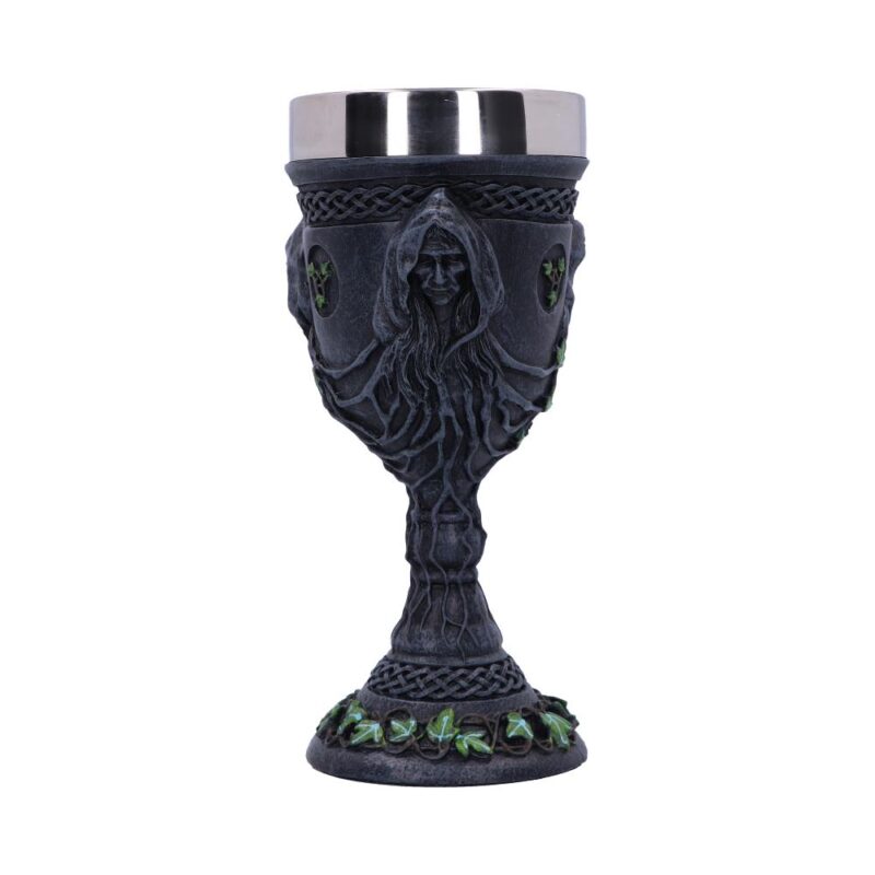 Mother Maiden and Crone Chalice Bronze Triple Goddess Wine Glass Goblets & Chalices 5