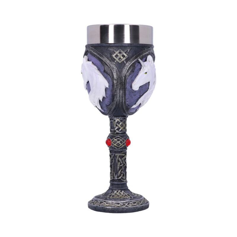 Celtic Purple Unicorn Refreshment Goblet Wine Glass 19cm Goblets & Chalices 7