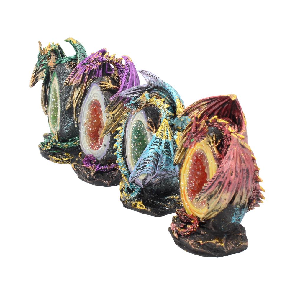 Geode Keepers set of 4 light-up dragon crystal figurines Figurines Small (Under 15cm) 2