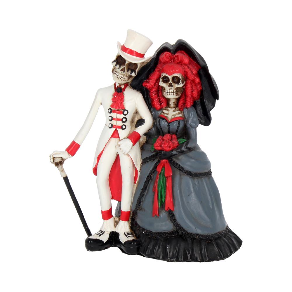Forever By Your Side Figurine Skeleton Wedding Bride Groom Valentine Figurines Small (Under 15cm)