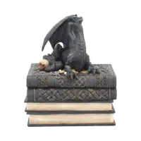 Nemesis Now Secrets of the Dragon Box Gothic Skull Books Trinket Box 19cm Boxes & Storage 2
