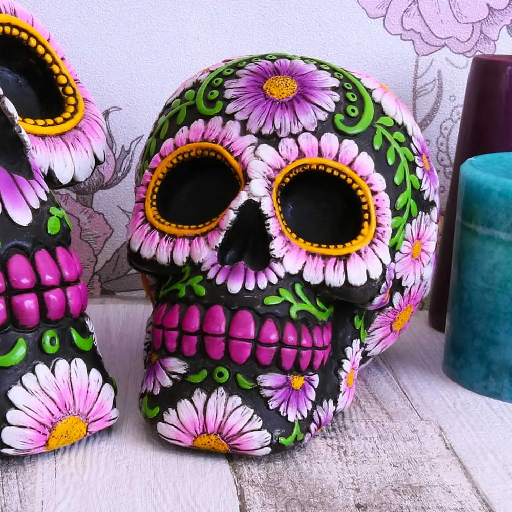 Nemesis Now Sugar Petal Skull 14.5cm Figurines Small (Under 15cm) 3 Nemesis Now Sugar Petal Skull 14.5cm Figurines Small (Under 15cm) 3