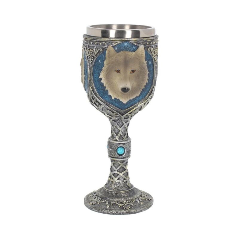 Lone Wolf Grey Animal Goblet 19.5cm Goblets & Chalices 5