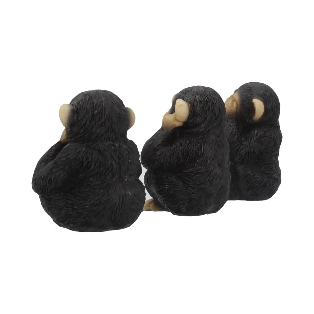 Nemesis Now Three Wise Chimps 8cm Figurines Small (Under 15cm) 5 Nemesis Now Three Wise Chimps 8cm Figurines Small (Under 15cm) 5
