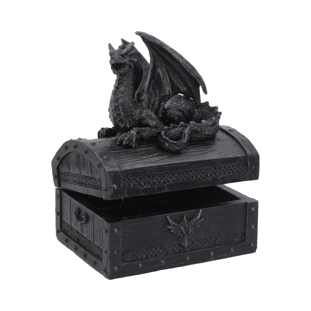 Sacred Keeper Dragon Treasure Chest 14.5cm Boxes & Storage