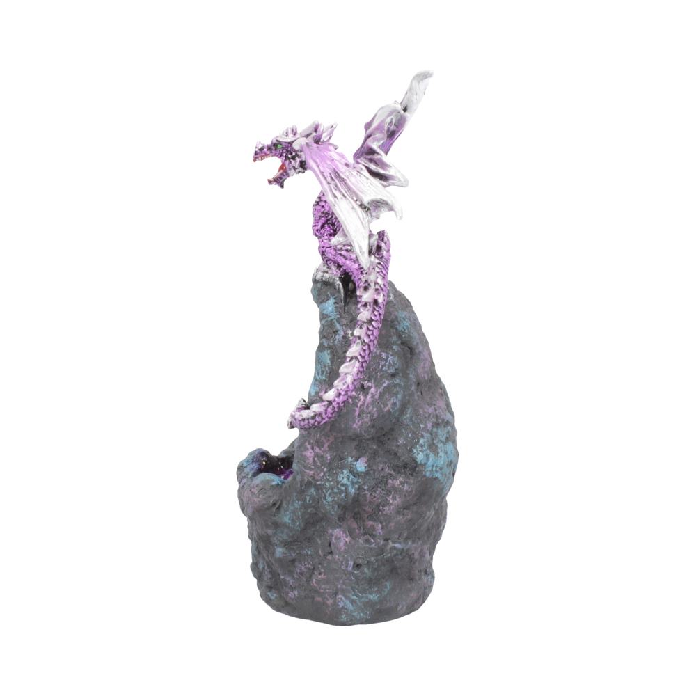 Amethyst Crystal Geode Protecting Dragon figure Figurines Medium (15-29cm) 2