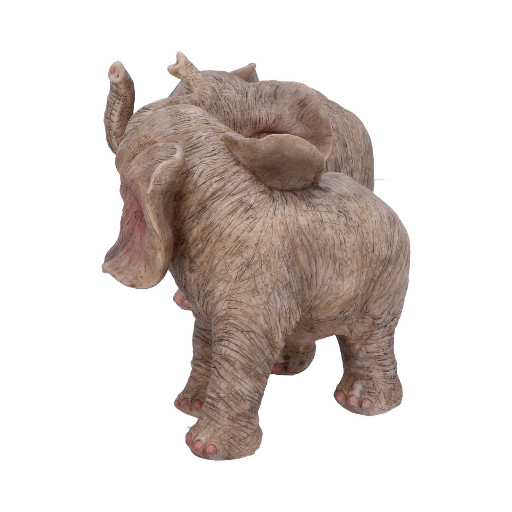 Trunk to Trunk Elephant Calves Figurine Figurines Medium (15-29cm) 2