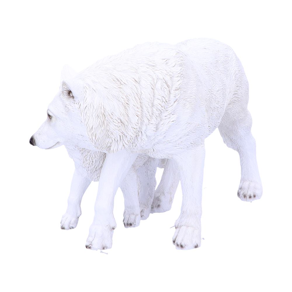 Winter Offspring Mother and Wolf Pup Ornament Figurines Medium (15-29cm) 2