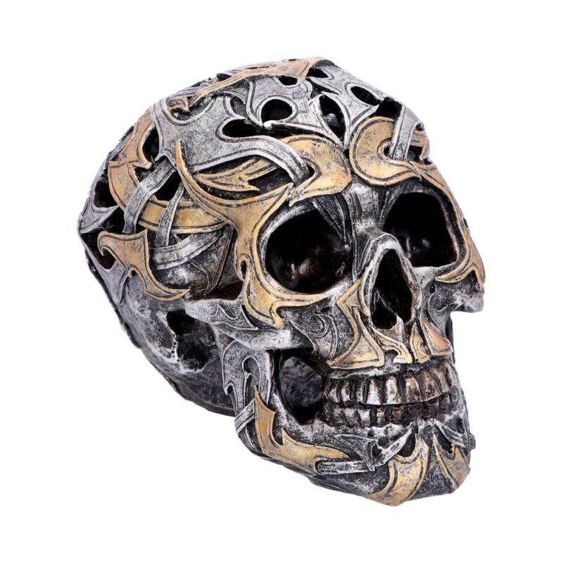 Tribal Traditions Small Metallic Skull Ornament Figurines Medium (15-29cm)
