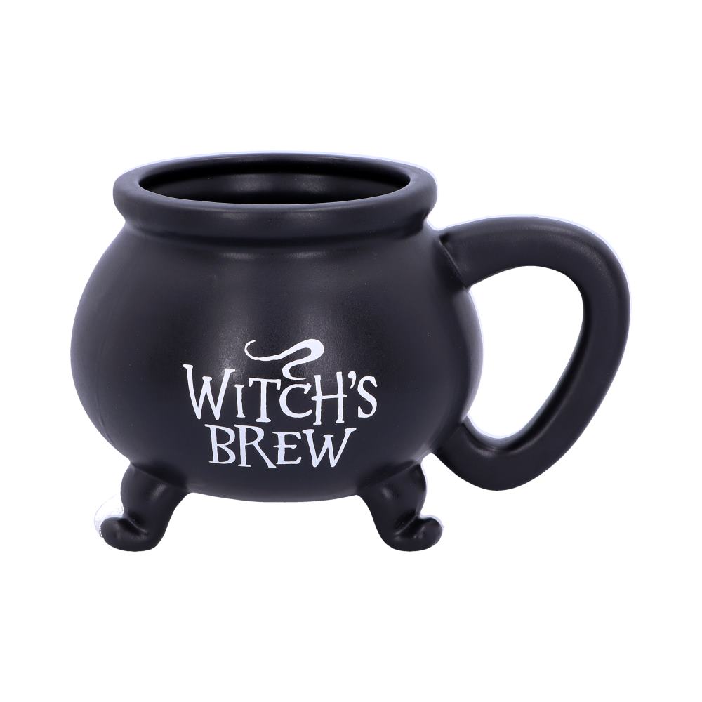 Smooth Black Witch’s Brew Cauldron Mug Homeware