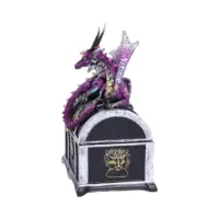 Nemesis Now Reptilian Riches Dragon Sitting on a Treasure Chest Storage Box Boxes & Storage 2