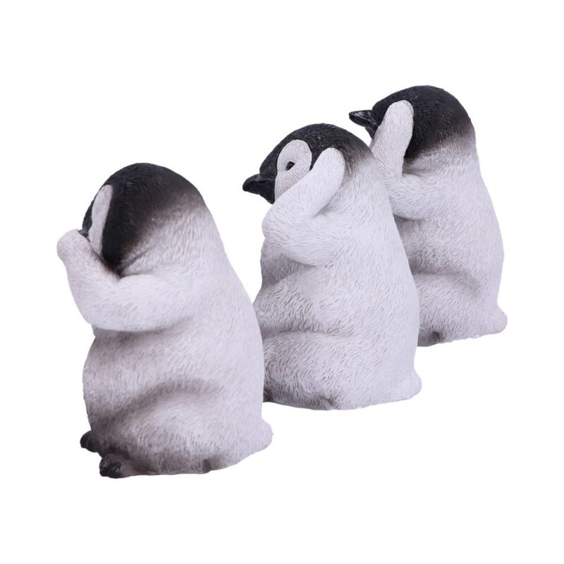 See No, Hear No, Speak No Evil Emperor Penguin Chick Figurines Figurines Small (Under 15cm) 5