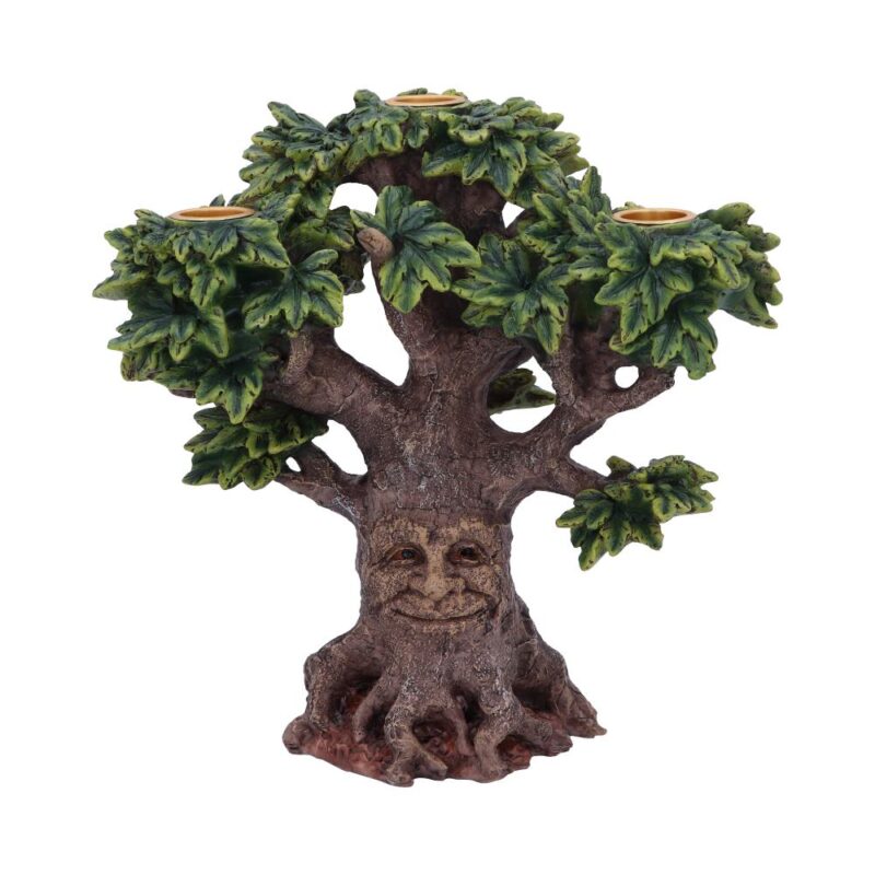 Forest Flame Tree Spirit Green Man Candle Holder Ornament Candles & Holders