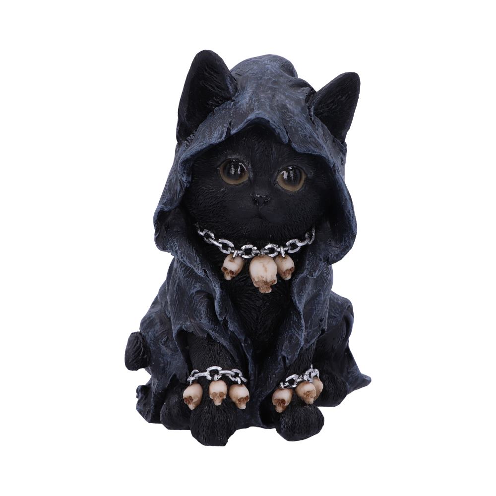 Reapers Feline Cloaked Grim Reaper Cat Figurine Figurines Medium (15-29cm)