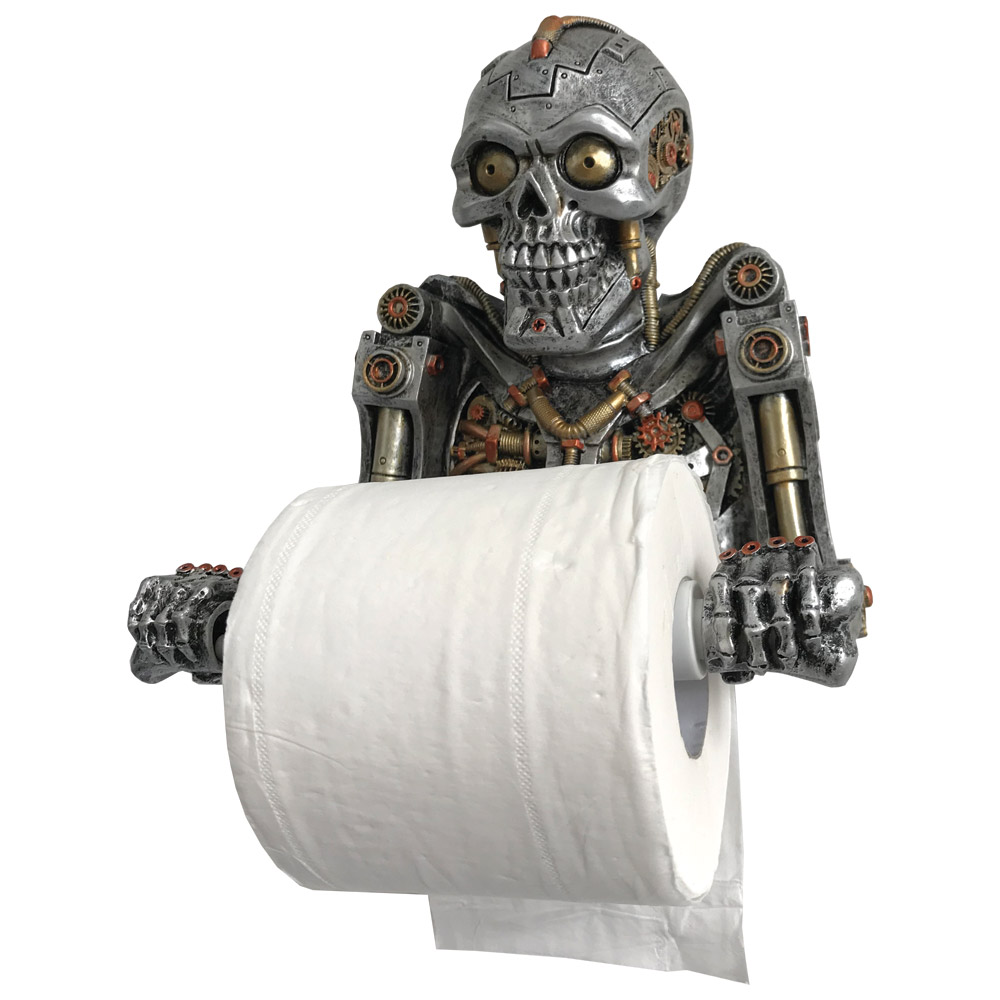 Steampunk Humanoid Helper Toilet Roll Holder Homeware 2