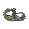 Sweetest Moment Green Dragon and Dragonling Kissing Figurine Figurines Medium (15-29cm) 2