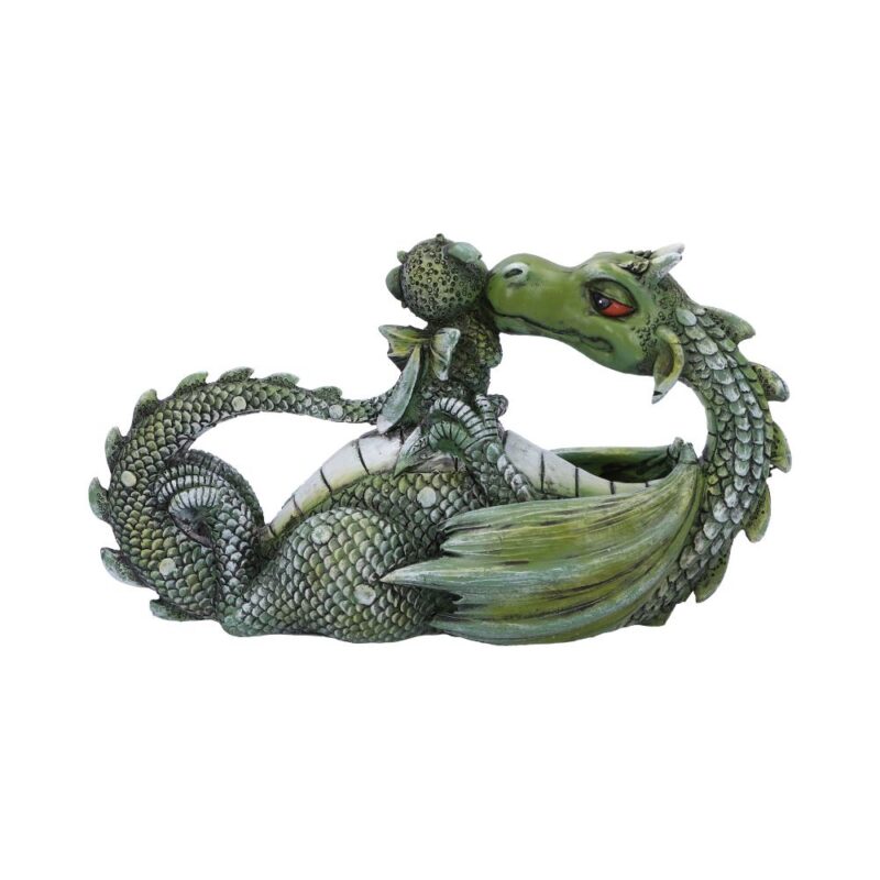 Sweetest Moment Green Dragon and Dragonling Kissing Figurine Figurines Medium (15-29cm) 5