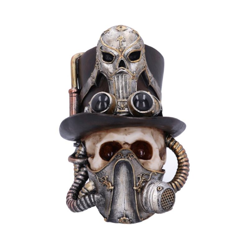 Steampunk Breathe Easy Venetian Mask Skull Ornament Figurines Medium (15-29cm)