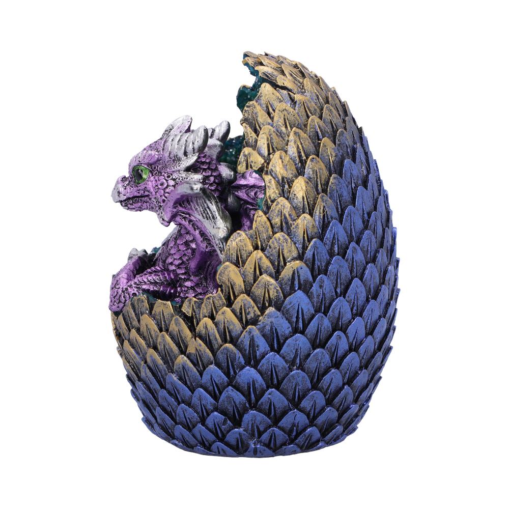 Purple Geode Home Glittering Hatchling and Egg Figurine Figurines Small (Under 15cm) 2