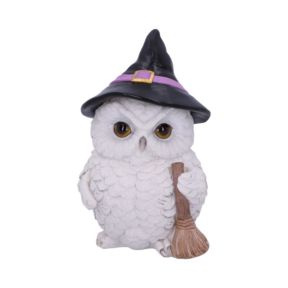 Snowy Magic Witch Owl Familiar Figurine Figurines Medium (15-29cm)