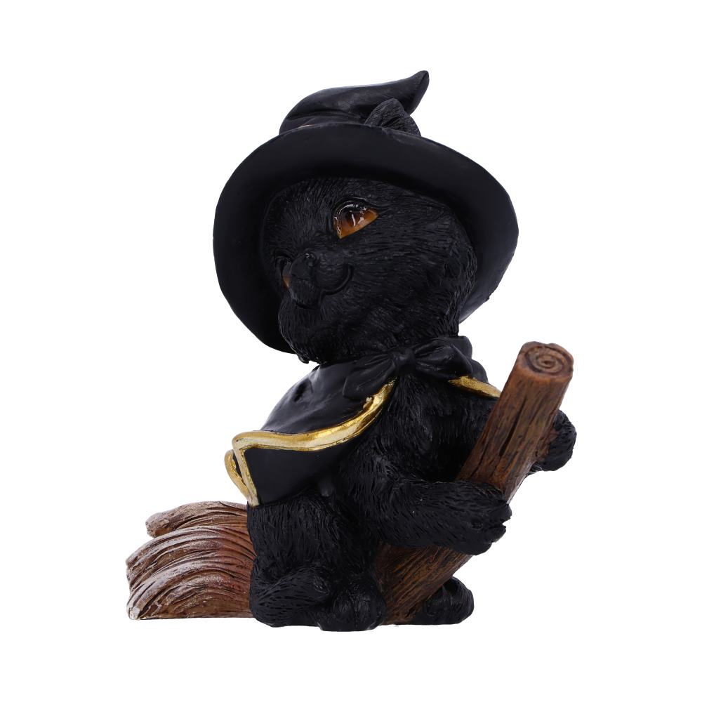 Tabitha Small Witches Familiar Black Cat and Broomstick Figurine Figurines Small (Under 15cm) 2