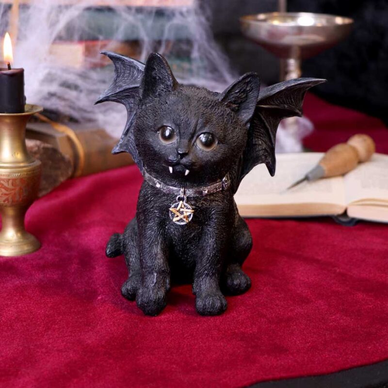 Vampuss 16cm Black Bat Cat Figurine Figurines Medium (15-29cm) 9