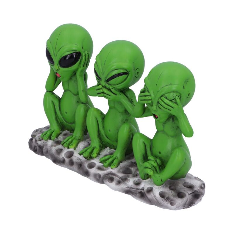 Three Wise Martians 16cm See No Hear No Speak No Evil Alien Figurines Figurines Medium (15-29cm) 3