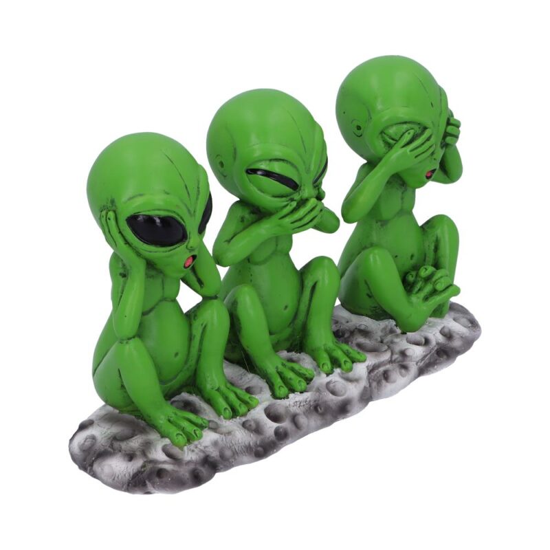 Three Wise Martians 16cm See No Hear No Speak No Evil Alien Figurines Figurines Medium (15-29cm) 5