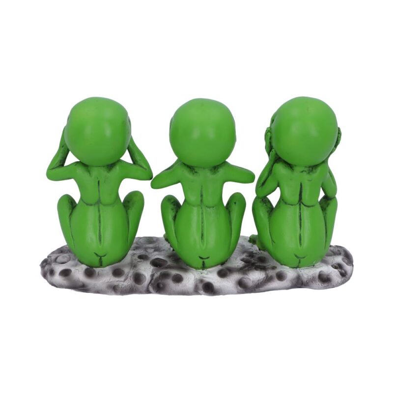 Three Wise Martians 16cm See No Hear No Speak No Evil Alien Figurines Figurines Medium (15-29cm) 7
