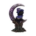 Grimalkin Witches Familiar Black Cat and Crescent Moon Figurine Figurines Medium (15-29cm) 2