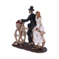 Hitch a Ride Bicycle Riding Skeleton Lovers Wedding Figurine Figurines Small (Under 15cm) 4