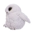 Feathers Cute Round Snowy Owl Figurine Figurines Small (Under 15cm) 4