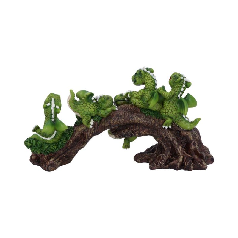 Daring Dragonlings Green Baby Dragons on Branch Figurine Figurines Medium (15-29cm) 5