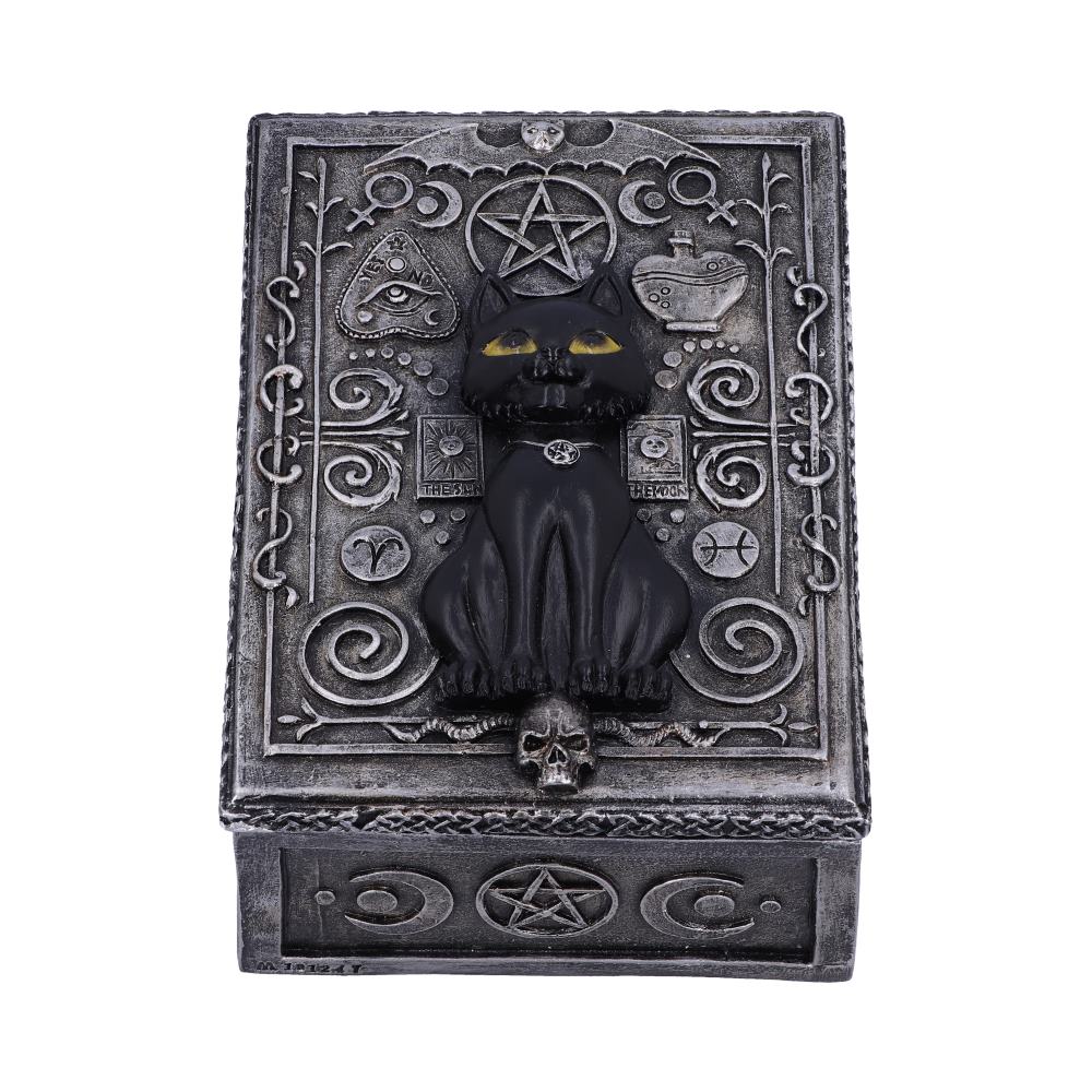 Familiar Spell Black Cat Sigil Trinket Box 13.7cm Boxes & Storage