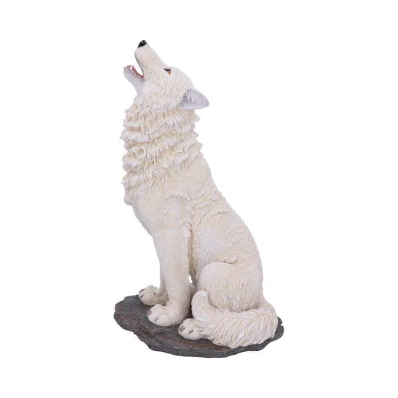 Storms Cry Howling White Wolf Figure 41.5cm Figurines Large (30-50cm) 3
