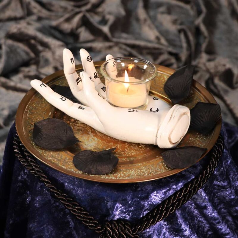 Palmist’s Prediction White Chiromancy Hand Candle Holder Candles & Holders 9