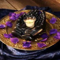 Nemesis Now Palmist’s Guide Black Chiromancy Hands Candle Holder 22.3cm Candles & Holders 2