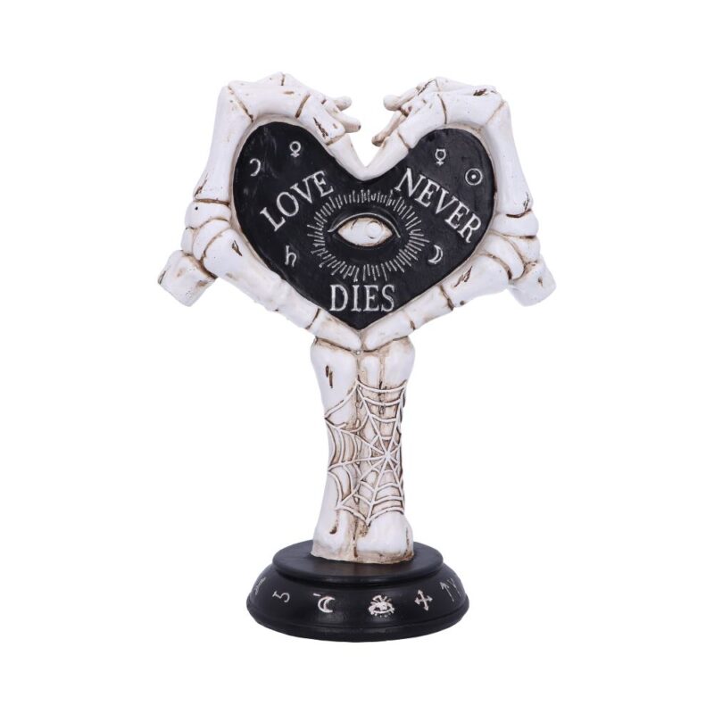 Love Never Dies Skeleton Hand Heart Figurine Figurines Medium (15-29cm)