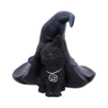 Witches Cat and Hat Figurine 10.5cm Figurines Small (Under 15cm) 4