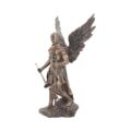 Bronzed Archangel Gabriel With Staff Religious Figurine 33.5cm Figurines Large (30-50cm) 4