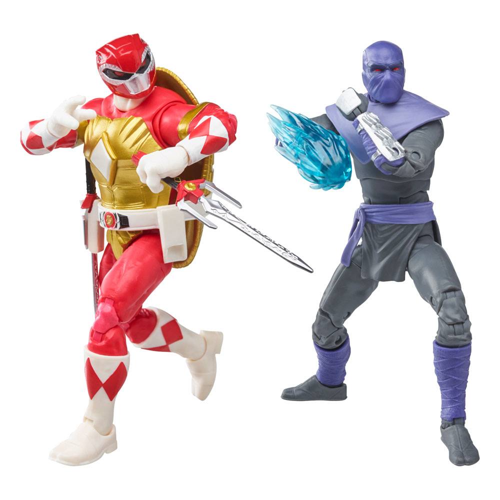Power Rangers x TMNT Lightning Collection Action Figures Foot Soldier Tommy & Morphed Raphael Toys