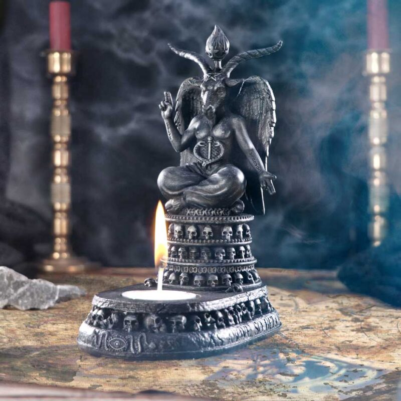 Exclusive Baphomet’s Devotion Tea Light Holder 17cm Candles & Holders 9