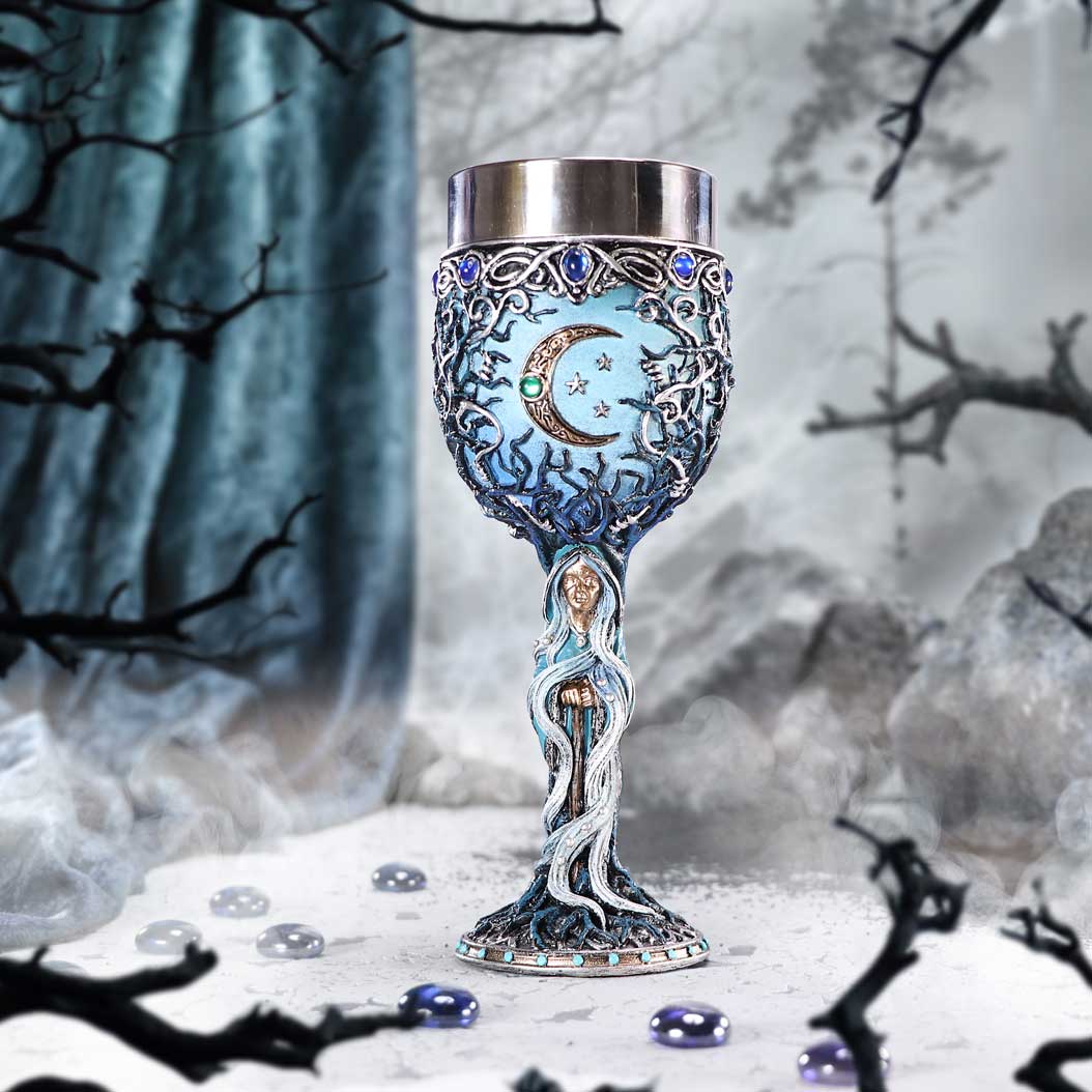Triple Moon Crone Goblet 20.8cm Goblets & Chalices 2